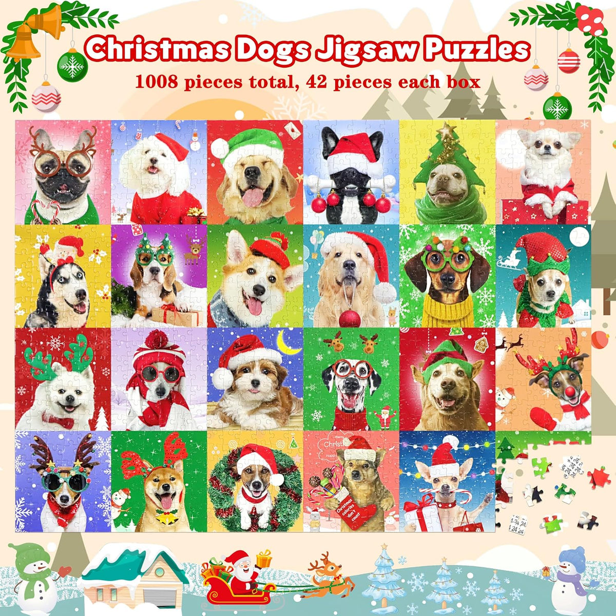 日英美直送 Dogs Puzzle Advent Calendar 聖誕倒數日曆 大人款/兒童款 聖誕快樂特輯 不參與$900免運 滿$900可加$25免運到順豐站/智能櫃 Christmas Advent Calendars 2026