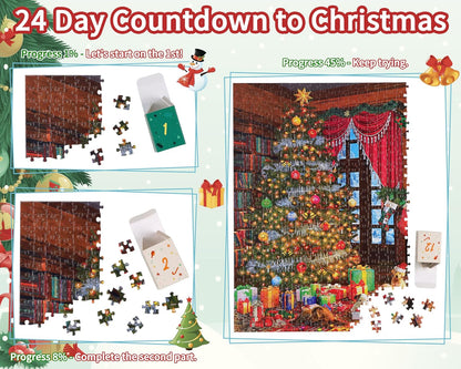 英美直送 Jigsaw Puzzles Christmas 聖誕倒數日曆 大人款/兒童款 聖誕快樂特輯 聖誕倒數日曆A 不參與$900免運 滿$900可加$25免運 Christmas Advent Calendars 2025