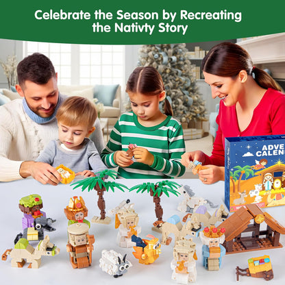 日英美直送 Nativity Building Blocks Kits Advent Calendar 聖誕倒數日曆 兒童款 聖誕快樂特輯 不參與$900免運 滿$900可加$25免運到順豐站/智能櫃 Christmas Advent Calendars 2026