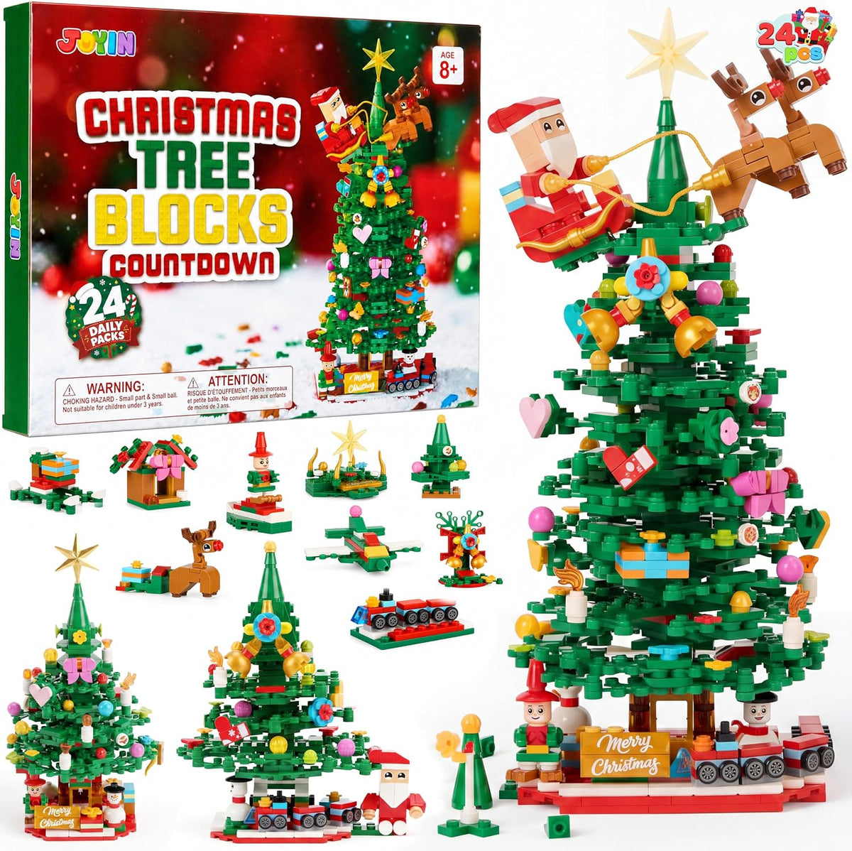 日英美直送 Christmas Tree Building Blocks Toy Set Advent Calendar 聖誕倒數日曆 大人款/兒童款 聖誕快樂特輯 不參與$900免運 滿$900可加$25免運到順豐站/智能櫃 Christmas Advent Calendars 2026