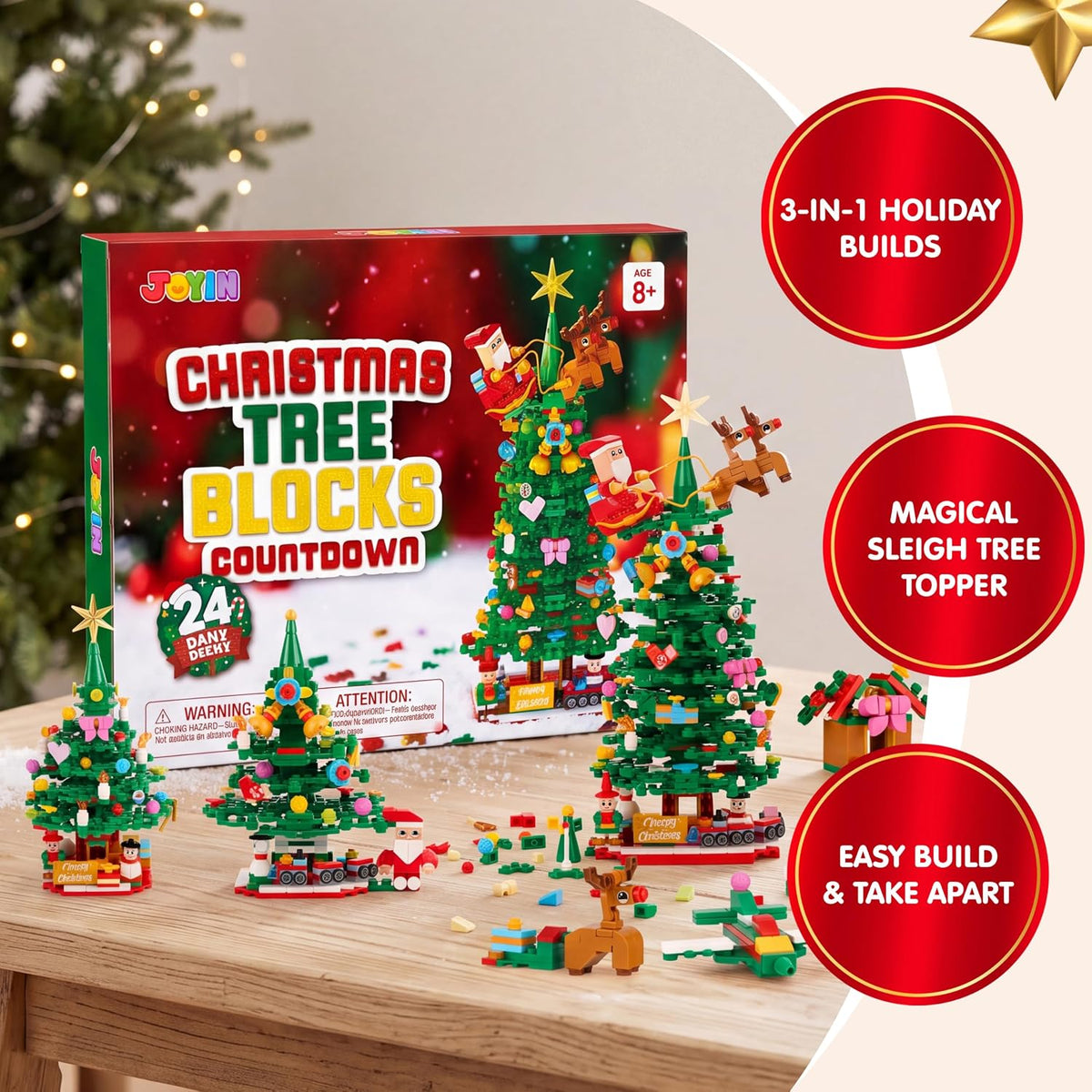 日英美直送 Christmas Tree Building Blocks Toy Set Advent Calendar 聖誕倒數日曆 大人款/兒童款 聖誕快樂特輯 不參與$900免運 滿$900可加$25免運到順豐站/智能櫃 Christmas Advent Calendars 2026