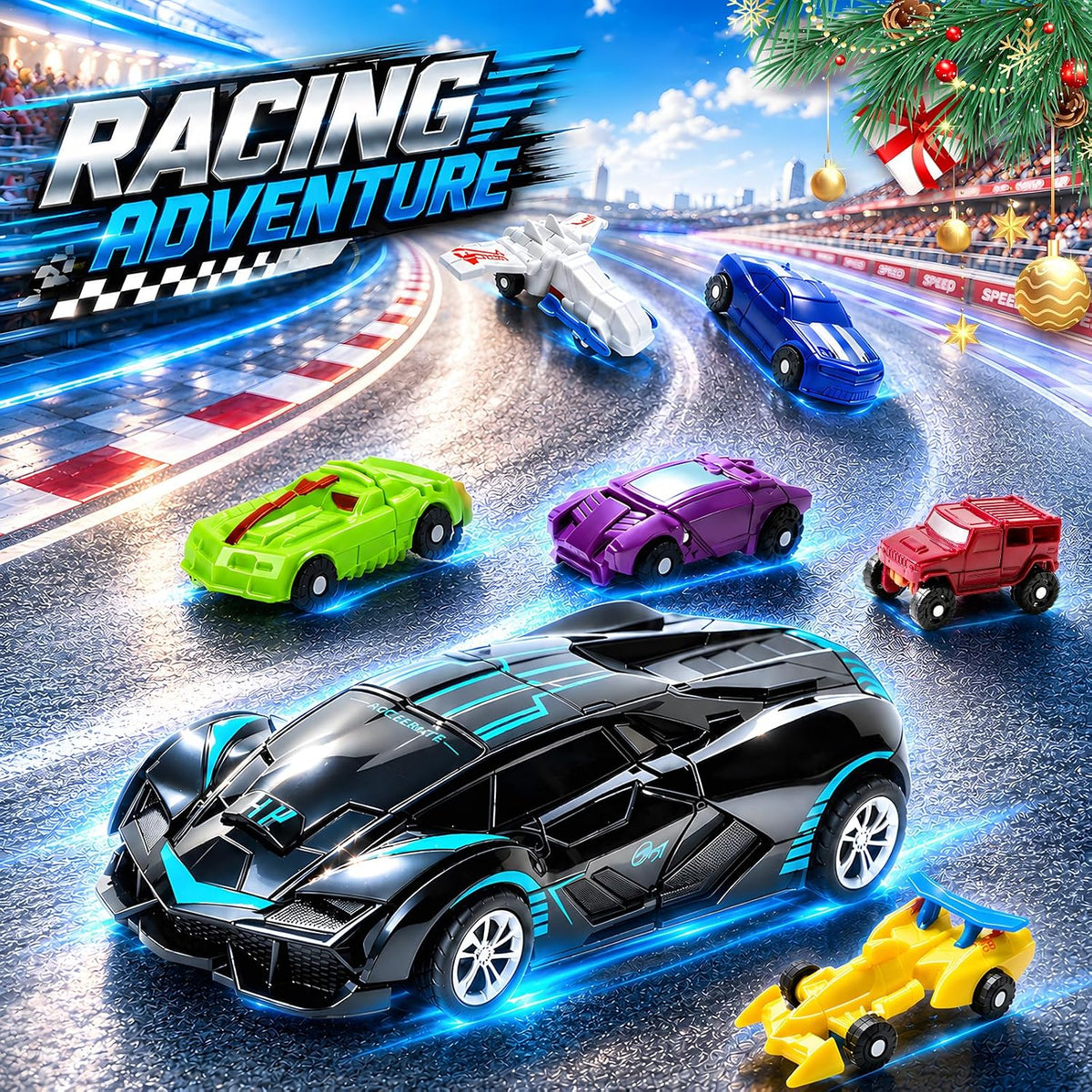 日英美直送 Mini Transforming Cars Robot Toys Advent Calendar 聖誕倒數日曆 兒童款 聖誕快樂特輯 不參與$900免運 滿$900可加$25免運到順豐站/智能櫃 Christmas Advent Calendars 2026