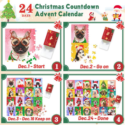 日英美直送 Dogs Puzzle Advent Calendar 聖誕倒數日曆 大人款/兒童款 聖誕快樂特輯 不參與$900免運 滿$900可加$25免運到順豐站/智能櫃 Christmas Advent Calendars 2026