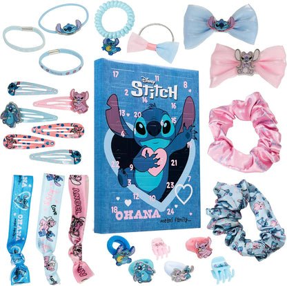 英美直送 Disney Stitch Hair Accessories 聖誕倒數日曆 兒童款 聖誕快樂特輯 聖誕倒數日曆A 不參與$900免運 滿$900可加$25免運 Christmas Advent Calendars 2025