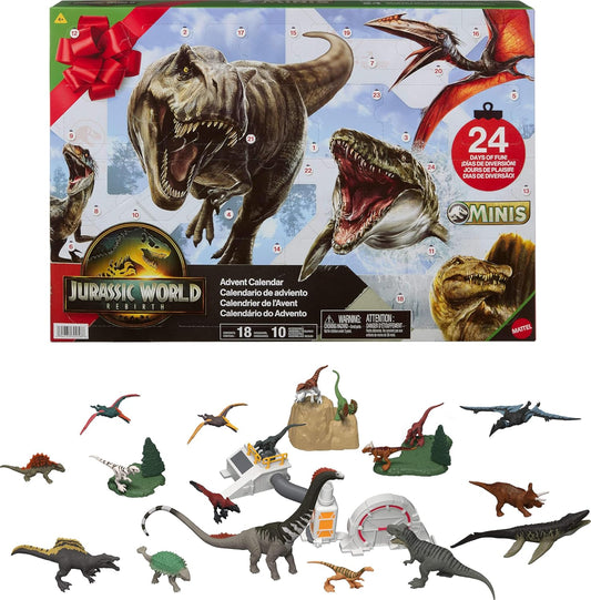 英美直送 Mattel Jurassic World Rebirth 聖誕倒數日曆 兒童款 聖誕快樂特輯 聖誕倒數日曆A 不參與$900免運 滿$900可加$25免運 Christmas Advent Calendars 2025