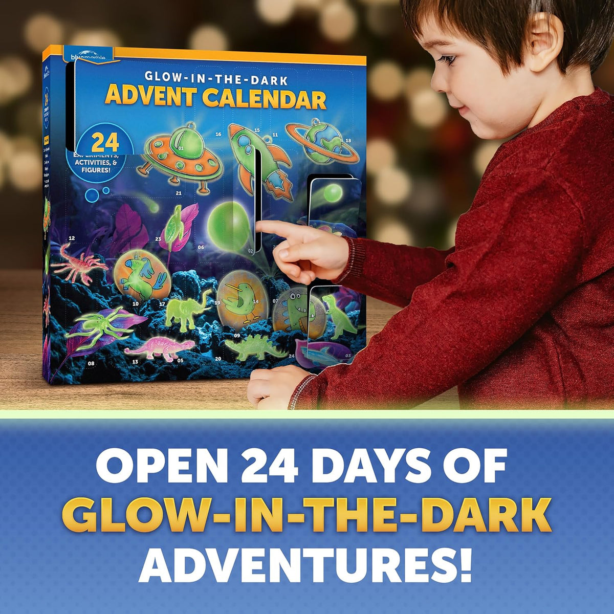 日英美直送 Blue Marble Glow in the Dark Science Advent Calendar 聖誕倒數日曆 兒童款 聖誕快樂特輯 不參與$900免運 滿$900可加$25免運到順豐站/智能櫃 Christmas Advent Calendars 2026
