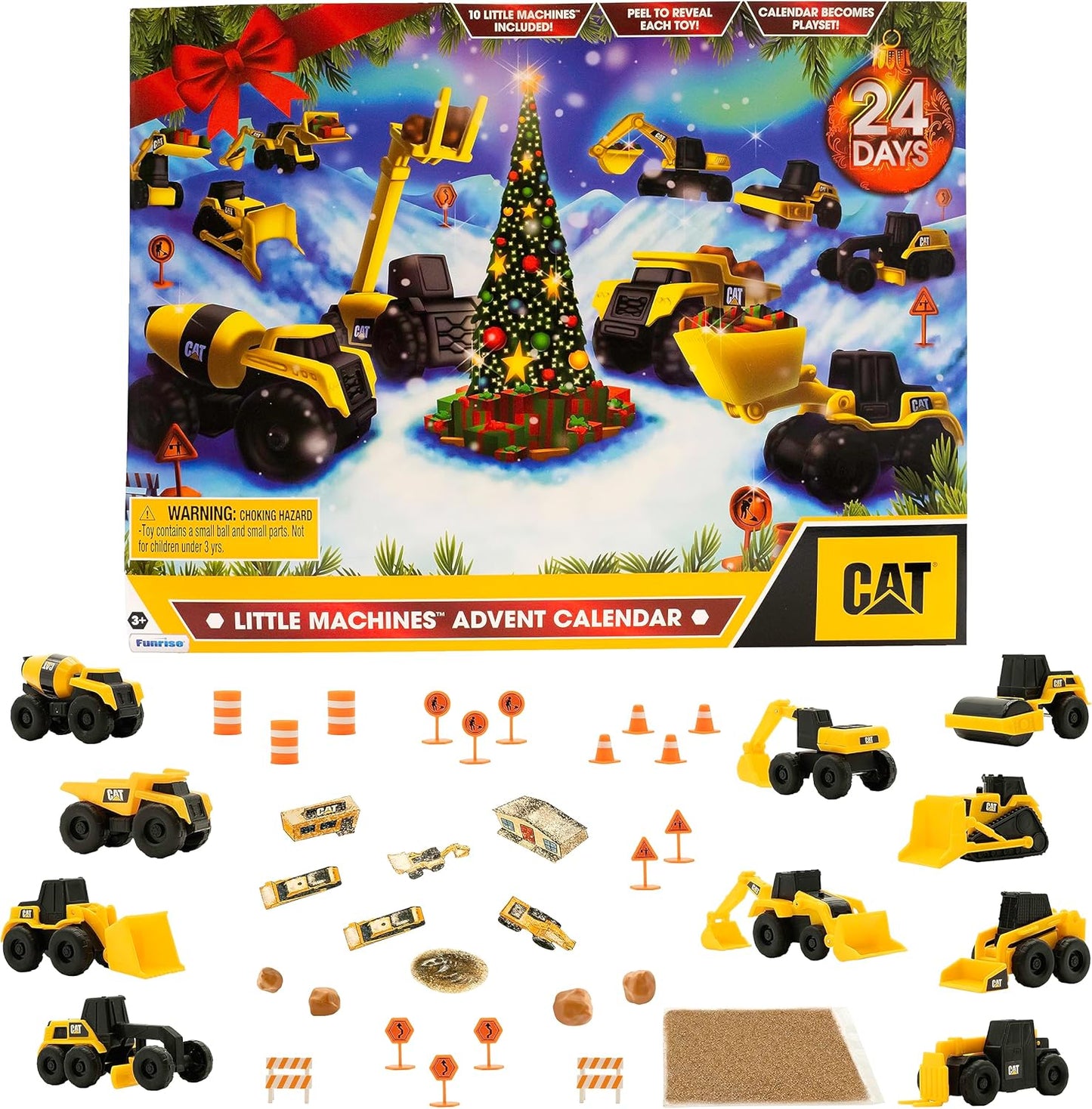 英美直送 CAT Construction Toys, Little Machines  聖誕倒數日曆 兒童款 聖誕快樂特輯 聖誕倒數日曆A 不參與$900免運 滿$900可加$25免運 Christmas Advent Calendars 2025