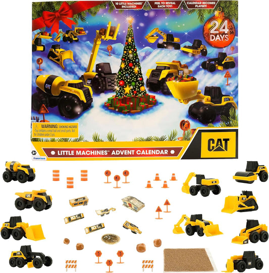 英美直送 CAT Construction Toys, Little Machines  聖誕倒數日曆 兒童款 聖誕快樂特輯 聖誕倒數日曆A 不參與$900免運 滿$900可加$25免運 Christmas Advent Calendars 2025