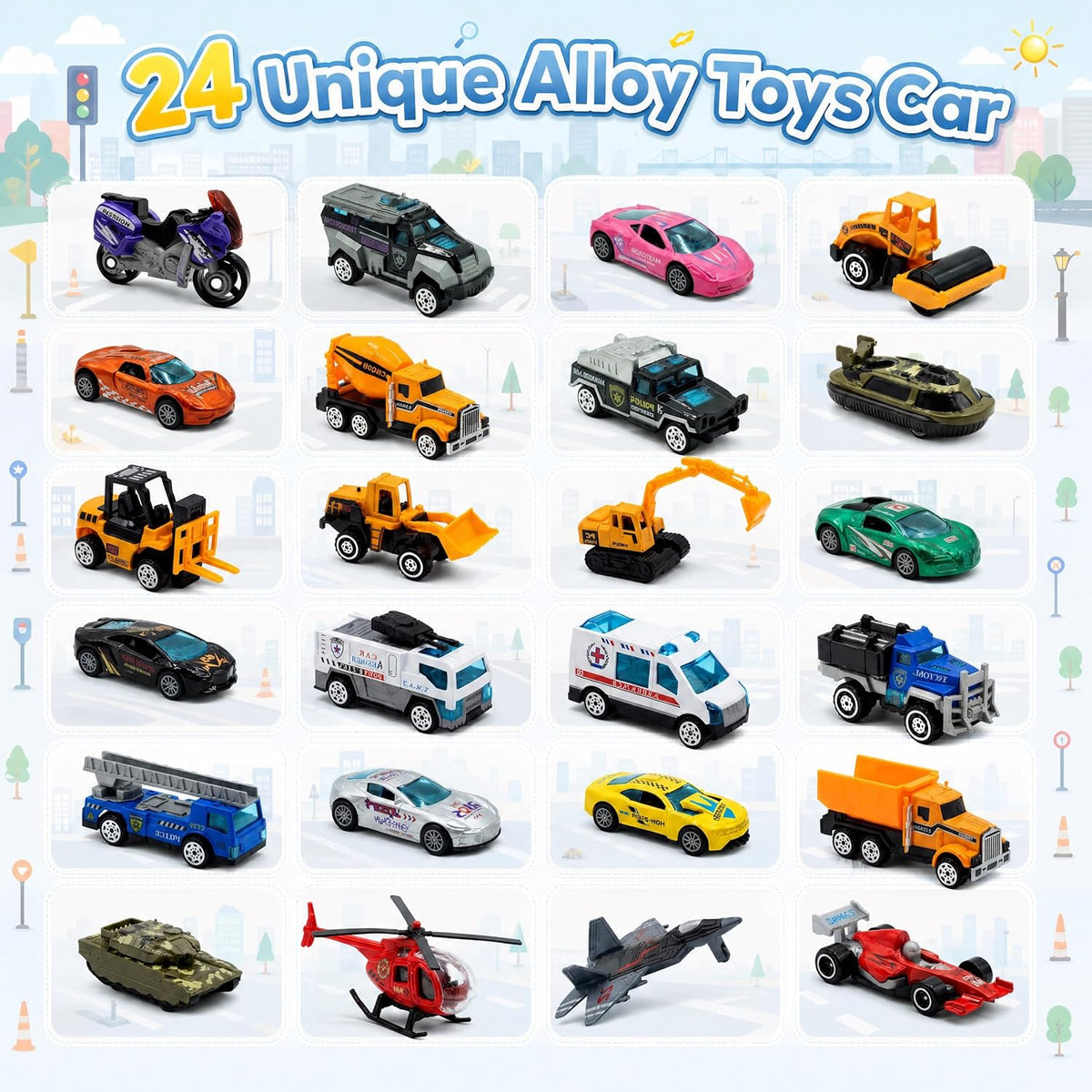 日英美直送 Alloy Cars Advent Calendar 聖誕倒數日曆 兒童款 聖誕快樂特輯 不參與$900免運 滿$900可加$25免運到順豐站/智能櫃 Christmas Advent Calendars 2026