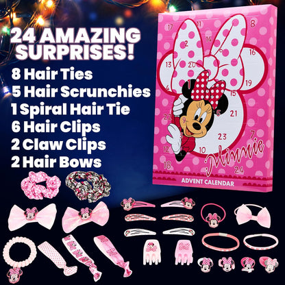 英美直送 Disney Minnie Mouse Hair Accessories 聖誕倒數日曆 兒童款 聖誕快樂特輯 聖誕倒數日曆A 不參與$900免運 滿$900可加$25免運 Christmas Advent Calendars 2025