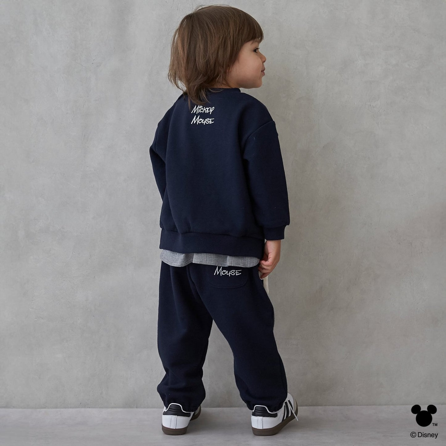 日本童裝 pe#main x Disney 毛毛圖案長褲 80-130cm 男童款 冬季 PANTS