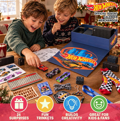 日英美直送 Get Trend Hot Wheels Boys Advent Calendar 聖誕倒數日曆 兒童款 聖誕快樂特輯 不參與$900免運 滿$900可加$25免運到順豐站/智能櫃 Christmas Advent Calendars 2026