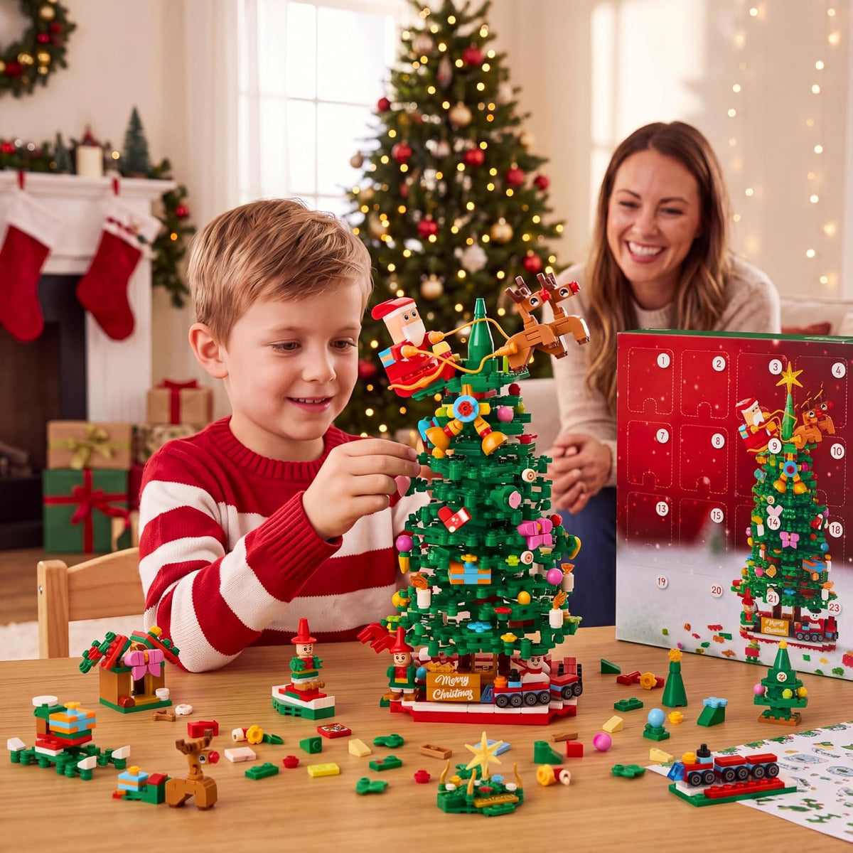 日英美直送 Christmas Tree Building Blocks Toy Set Advent Calendar 聖誕倒數日曆 大人款/兒童款 聖誕快樂特輯 不參與$900免運 滿$900可加$25免運到順豐站/智能櫃 Christmas Advent Calendars 2026