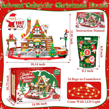 日英美直送 LED Christmas Train House Building Blocks Advent Calendar 聖誕倒數日曆 大人款/兒童款 聖誕快樂特輯 不參與$900免運 滿$900可加$25免運到順豐站/智能櫃 Christmas Advent Calendars 2026