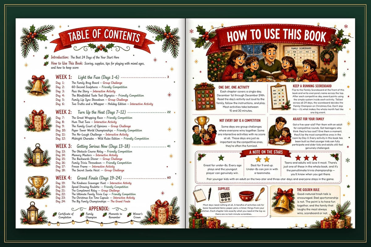 日英美直送 Family Games Competitions Book Advent Calendar 聖誕倒數日曆 大人款/兒童款 聖誕快樂特輯 不參與$900免運 滿$900可加$25免運到順豐站/智能櫃 Christmas Advent Calendars 2026