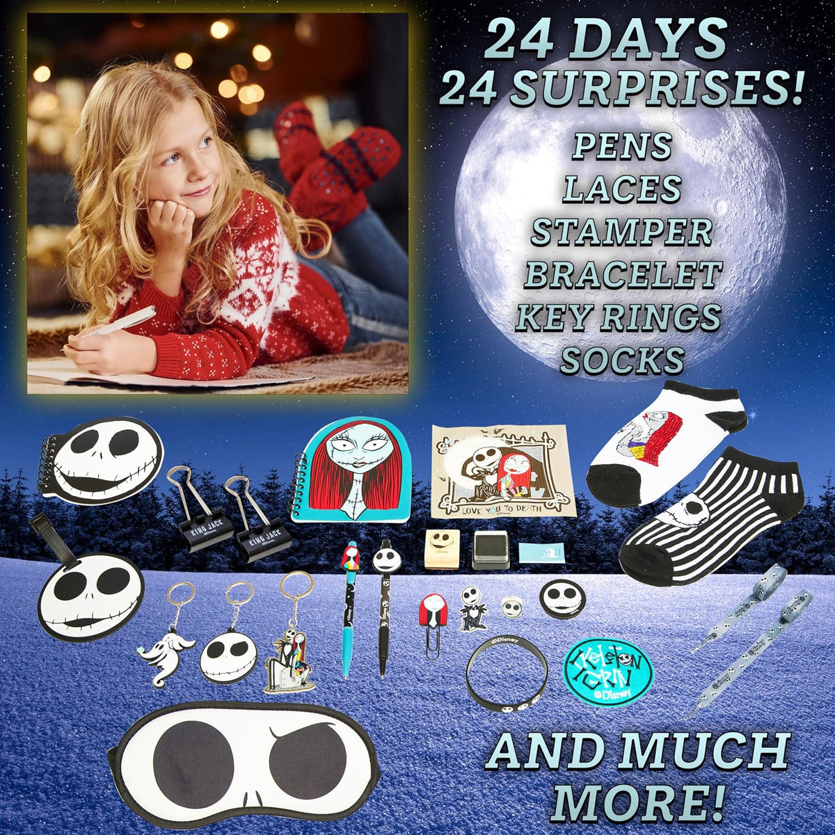 日英美直送 Disney The Nightmare Before Christmas Advent Calendar 聖誕倒數日曆 大人款/兒童款 聖誕快樂特輯 不參與$900免運 滿$900可加$25免運到順豐站/智能櫃 Christmas Advent Calendars 2026