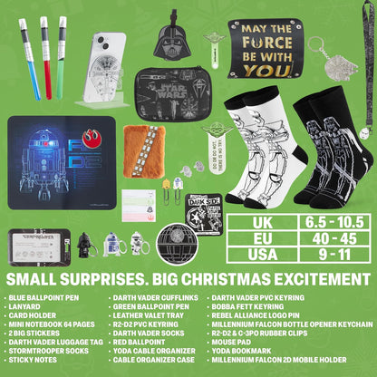 日英美直送 Star Wars Darth Vader  Advent Calendar 聖誕倒數日曆 大人款/兒童款 聖誕快樂特輯 不參與$900免運 滿$900可加$25免運到順豐站/智能櫃 Christmas Advent Calendars 2026