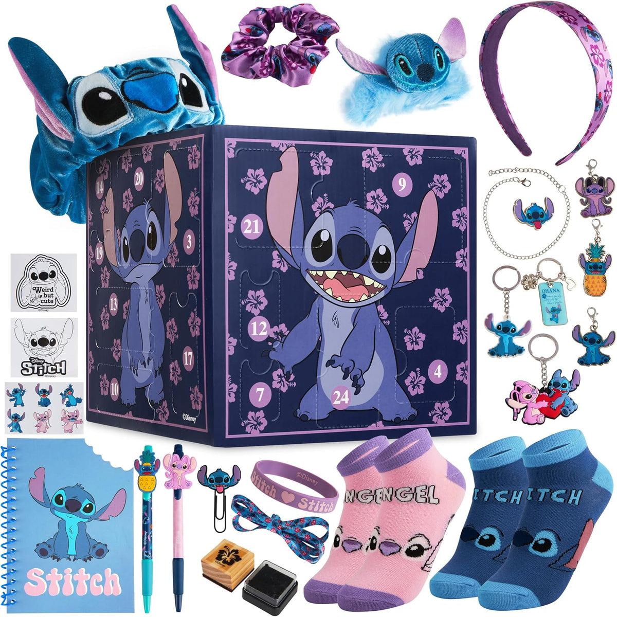 日英美直送 Disney Stitch Accessories Advent Calendar 聖誕倒數日曆 兒童款 聖誕快樂特輯 不參與$900免運 滿$900可加$25免運到順豐站/智能櫃 Christmas Advent Calendars 2026