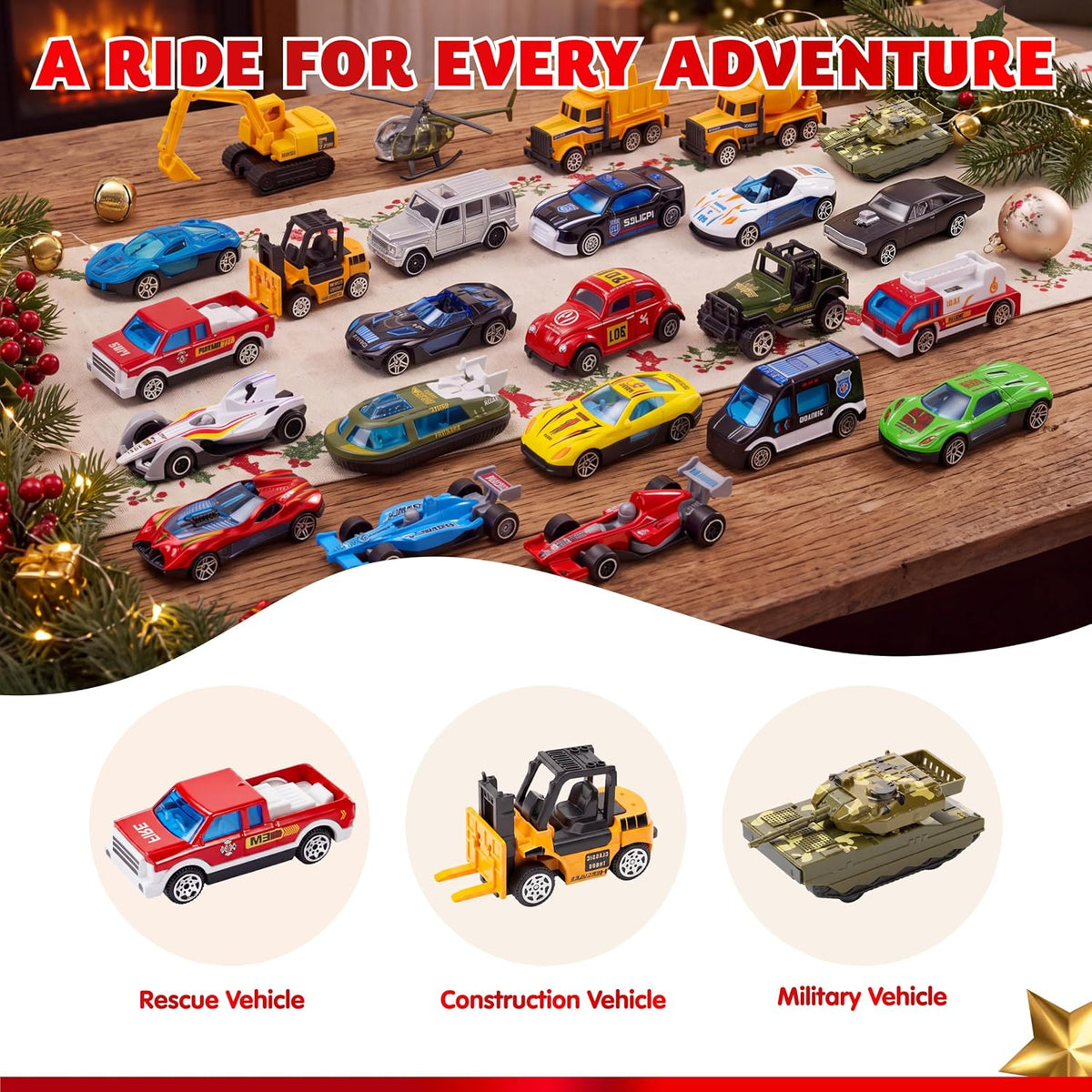 日英美直送 Vehicles Toys Advent Calendar 聖誕倒數日曆 兒童款 聖誕快樂特輯 不參與$900免運 滿$900可加$25免運到順豐站/智能櫃 Christmas Advent Calendars 2026