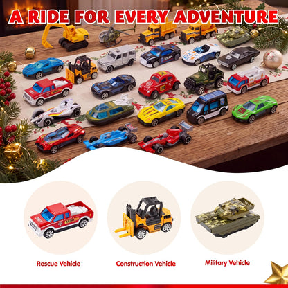 日英美直送 Vehicles Toys Advent Calendar 聖誕倒數日曆 兒童款 聖誕快樂特輯 不參與$900免運 滿$900可加$25免運到順豐站/智能櫃 Christmas Advent Calendars 2026