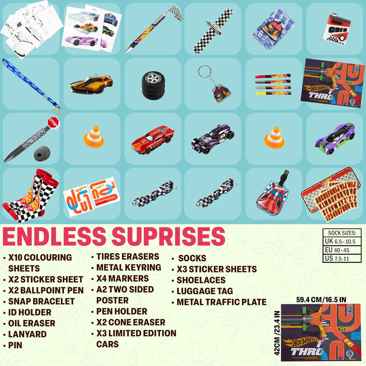 日英美直送 Get Trend Hot Wheels Boys Advent Calendar 聖誕倒數日曆 兒童款 聖誕快樂特輯 不參與$900免運 滿$900可加$25免運到順豐站/智能櫃 Christmas Advent Calendars 2026