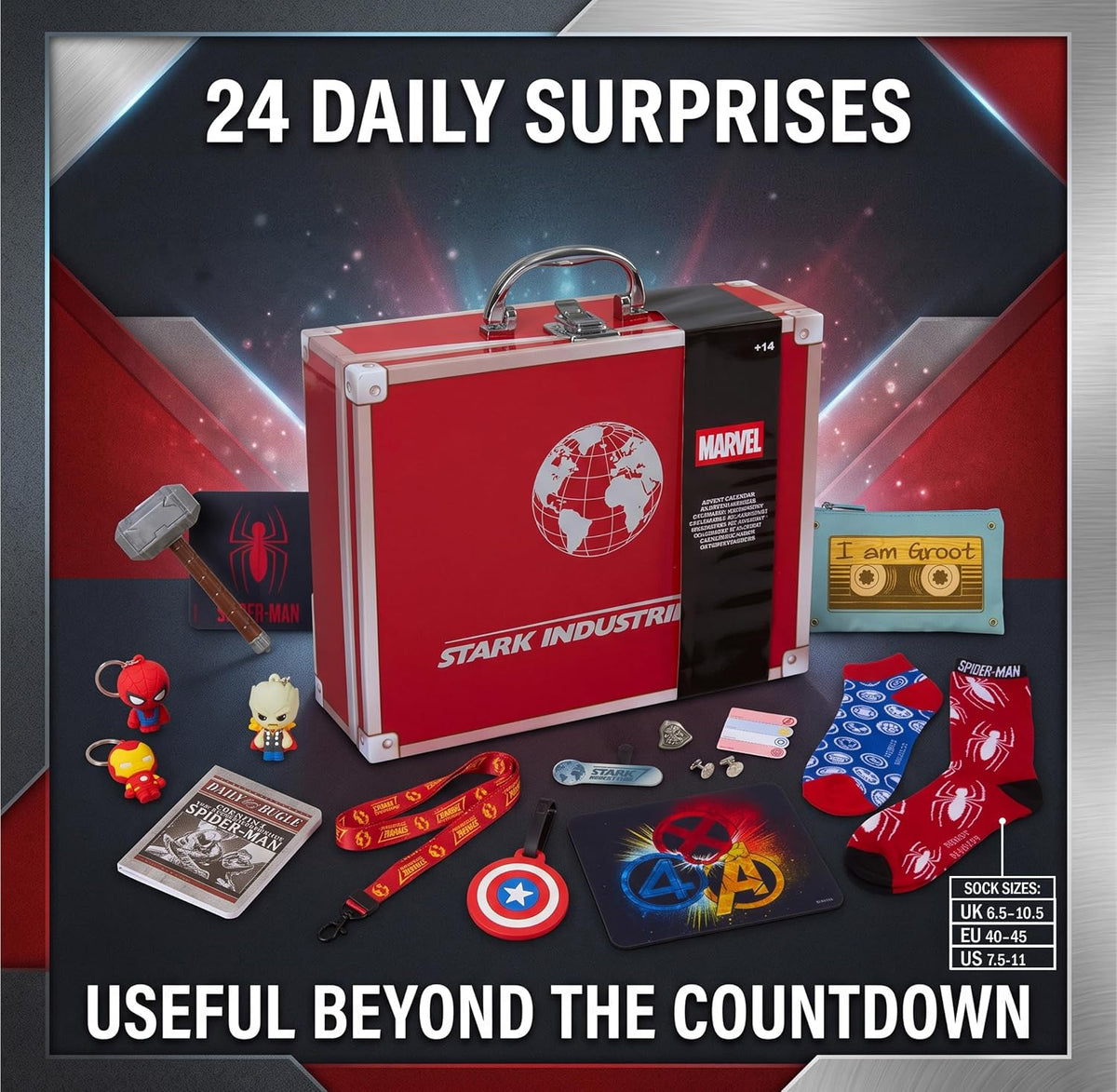 日英美直送 Marvel Avengers Spiderman Advent Calendar 聖誕倒數日曆 大人款/兒童款 聖誕快樂特輯 不參與$900免運 滿$900可加$25免運到順豐站/智能櫃 Christmas Advent Calendars 2026