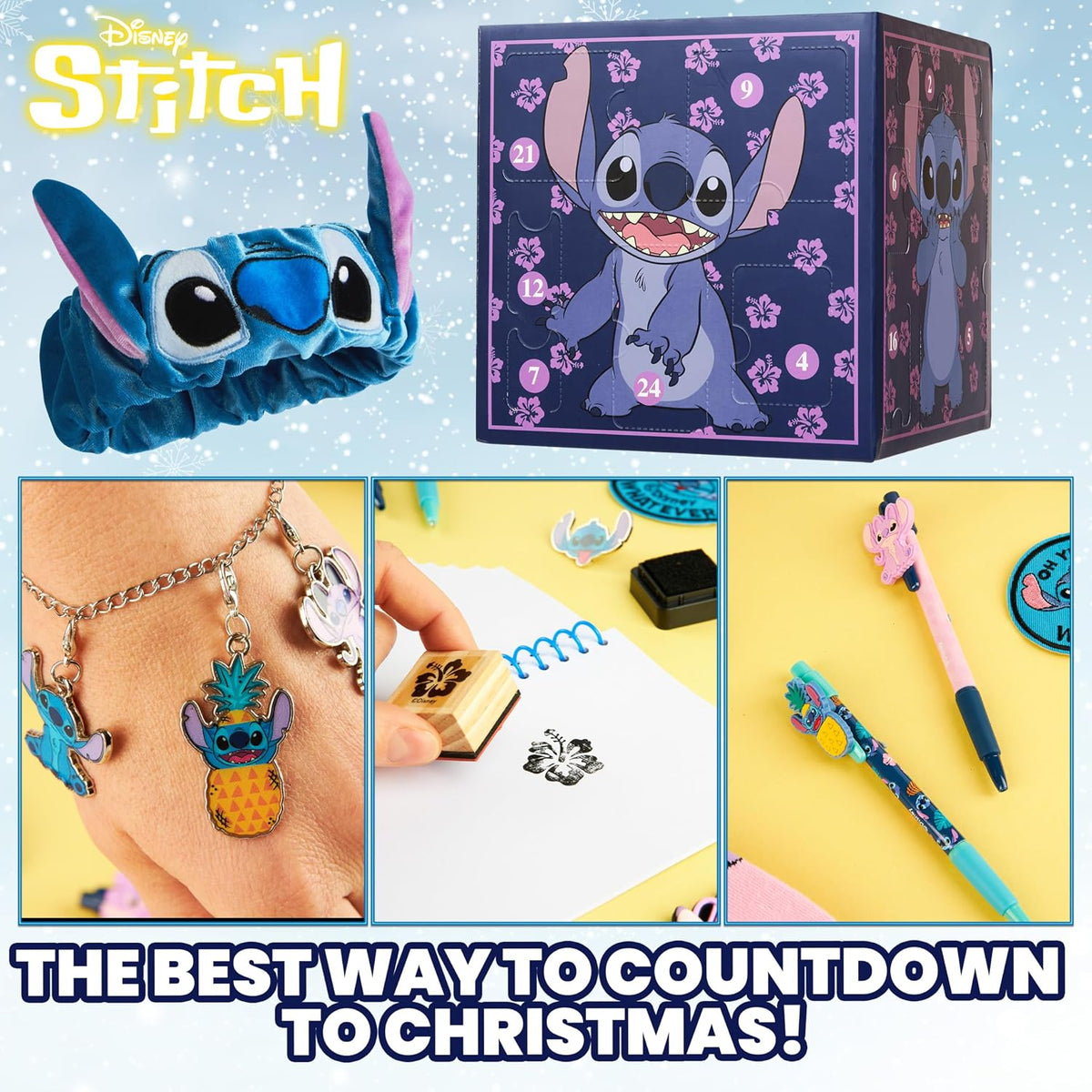 日英美直送 Disney Stitch Accessories Advent Calendar 聖誕倒數日曆 兒童款 聖誕快樂特輯 不參與$900免運 滿$900可加$25免運到順豐站/智能櫃 Christmas Advent Calendars 2026