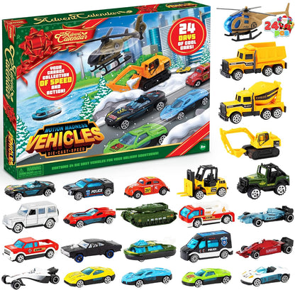 日英美直送 Vehicles Toys Advent Calendar 聖誕倒數日曆 兒童款 聖誕快樂特輯 不參與$900免運 滿$900可加$25免運到順豐站/智能櫃 Christmas Advent Calendars 2026