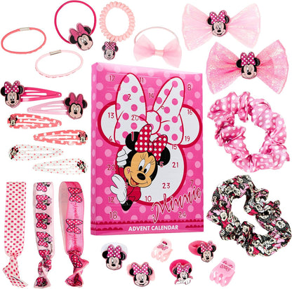 英美直送 Disney Minnie Mouse Hair Accessories 聖誕倒數日曆 兒童款 聖誕快樂特輯 聖誕倒數日曆A 不參與$900免運 滿$900可加$25免運 Christmas Advent Calendars 2025