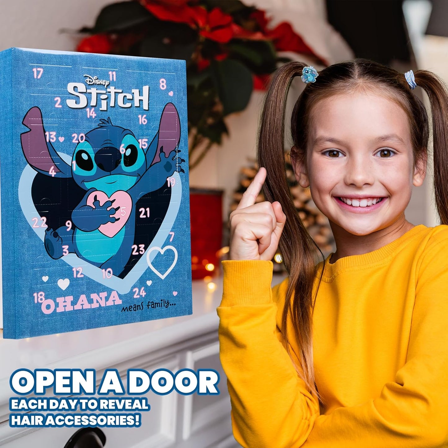 英美直送 Disney Stitch Hair Accessories 聖誕倒數日曆 兒童款 聖誕快樂特輯 聖誕倒數日曆A 不參與$900免運 滿$900可加$25免運 Christmas Advent Calendars 2025