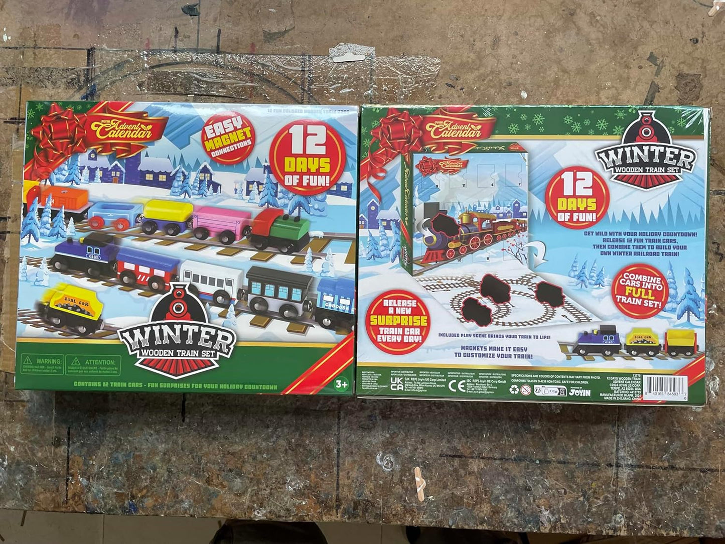 英美直送 12 Days Wooden Train Cars Magnetic Train Sets 聖誕倒數日曆 兒童款 聖誕快樂特輯 聖誕倒數日曆A 不參與$900免運 滿$900可加$25免運 Christmas Advent Calendars 2025