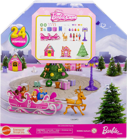 英美直送 Barbie Mini Land Collectible 聖誕倒數日曆 兒童款 聖誕快樂特輯 聖誕倒數日曆A 不參與$900免運 滿$900可加$25免運 Christmas Advent Calendars 2025