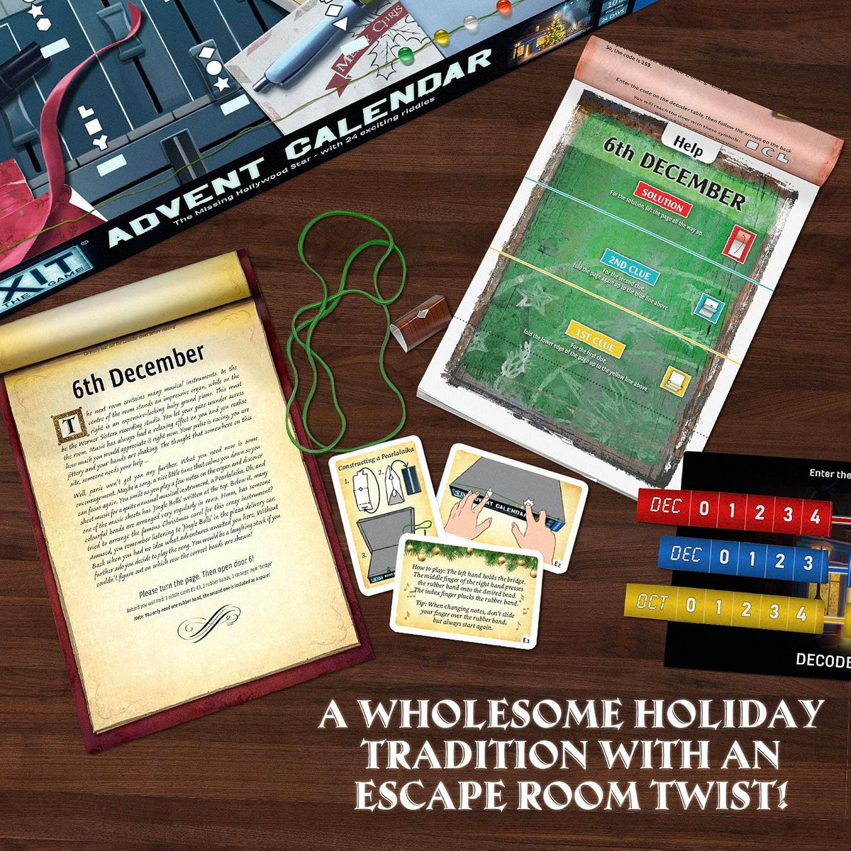 日英美直送 EXIT: The Game - Missing Hollywood Star Advent Calendar 聖誕倒數日曆 兒童款 聖誕快樂特輯 不參與$900免運 滿$900可加$25免運到順豐站/智能櫃 Christmas Advent Calendars 2026