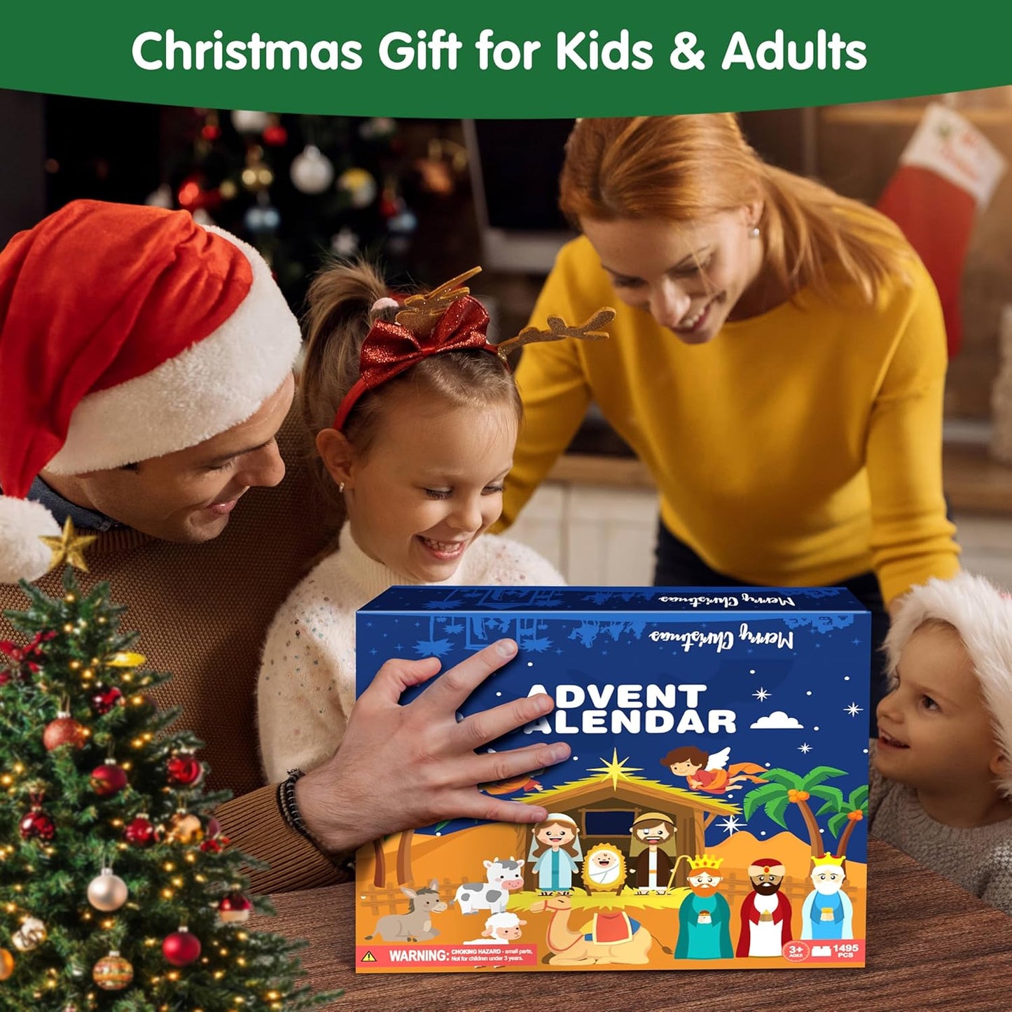 英美直送 Nativity Building Blocks Kits 聖誕倒數日曆 兒童款 聖誕快樂特輯 聖誕倒數日曆A 不參與$900免運 滿$900可加$25免運 Christmas Advent Calendars 2025