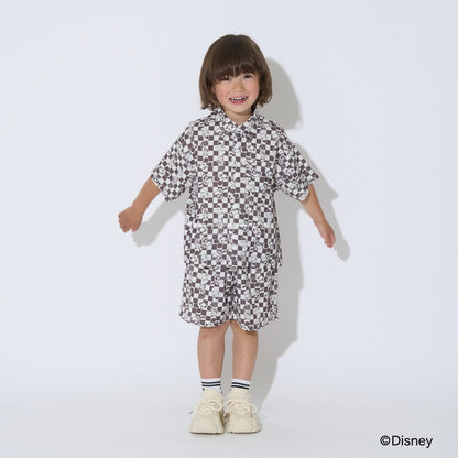 Japanese children's clothing b・R# x Diseny full-print shirt jacket 100-150cm boys'/girls' summer outerwear 