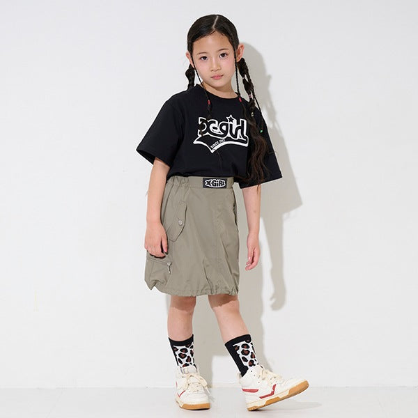 日本童裝 X-girl 工裝泡泡裙 90-140cm 女童款 夏季 SKIRTS