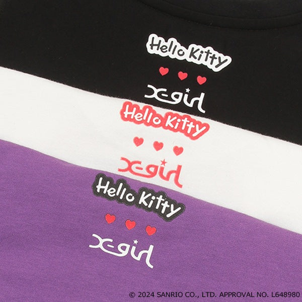 日本童裝 X-girl HELLO KITTY 50th 露肩短袖上衣 90-140cm 女童款 夏季 TOPS