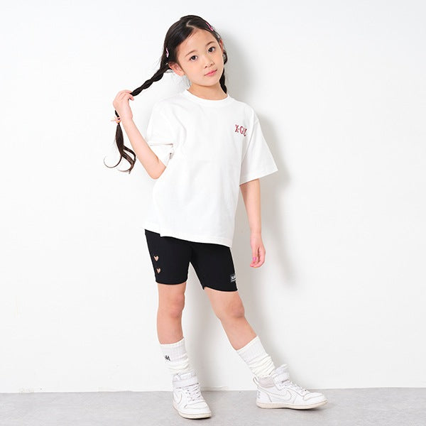 日本童裝 X-girl 豹紋LOGO背面印花上衣 80-140cm 女童款 夏季 TOPS