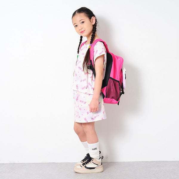 日本童裝 X-girl 扎染LOGO套裝 90-140cm 女童款 夏季 TOPS SKIRTS