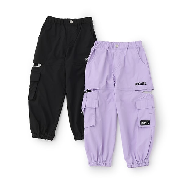 日本童裝 X-girl Stages 防水防污 工裝褲 90-140cm 女童款 春季 PANTS