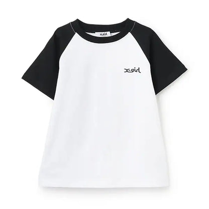 Japanese children's clothing X-girl Stages printed top 80-140cm girls summer TOPS 