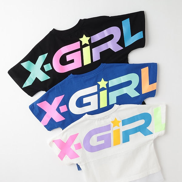 日本童裝 X-girl Stages 短袖上衣 80-140cm 女童款 春季 TOPS