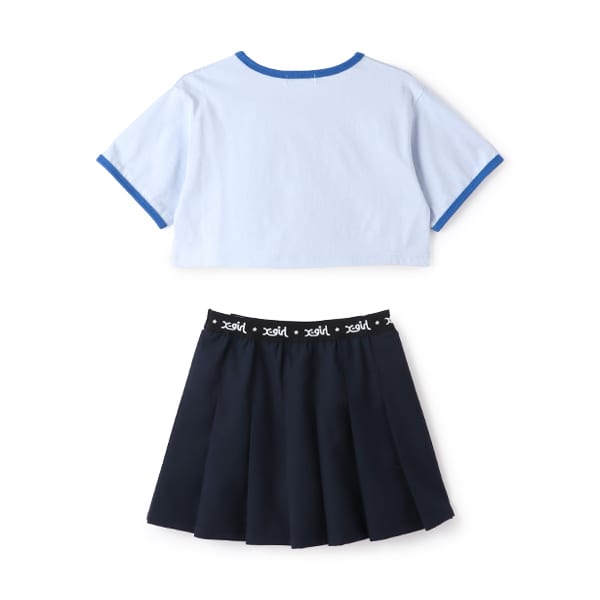 日本童裝 X-girl Stages 上衣短裙套裝 80-140cm 女童款 春季 TOPS SKIRTS