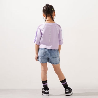 日本童裝 X-girl Stages 星星貼花牛仔短褲 90-140cm 女童款 夏季 PANTS