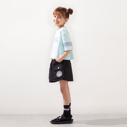 日本童裝 X-girl Stages 刺繡工裝裙 100-140cm 女童款 夏季 SKIRTS