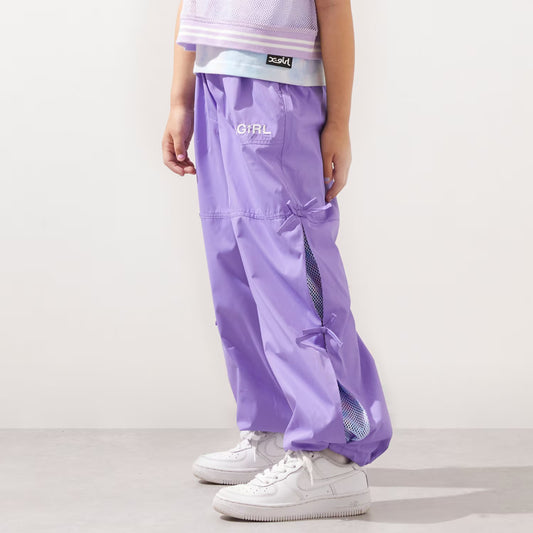日本童裝 X-girl Stages 防UV 開衩工裝褲 90-140cm 女童款 夏季 PANTS