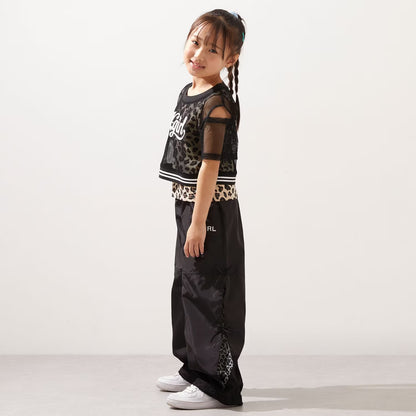 日本童裝 X-girl Stages 防UV 開衩工裝褲 90-140cm 女童款 夏季 PANTS