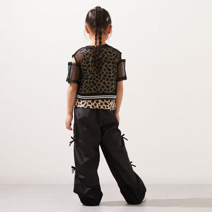 日本童裝 X-girl Stages 防UV 開衩工裝褲 90-140cm 女童款 夏季 PANTS