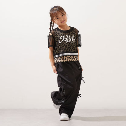 日本童裝 X-girl Stages 防UV 開衩工裝褲 90-140cm 女童款 夏季 PANTS