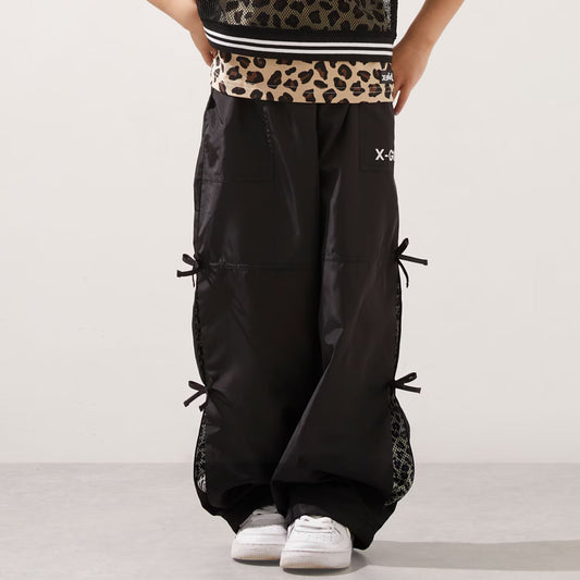 日本童裝 X-girl Stages 防UV 開衩工裝褲 90-140cm 女童款 夏季 PANTS